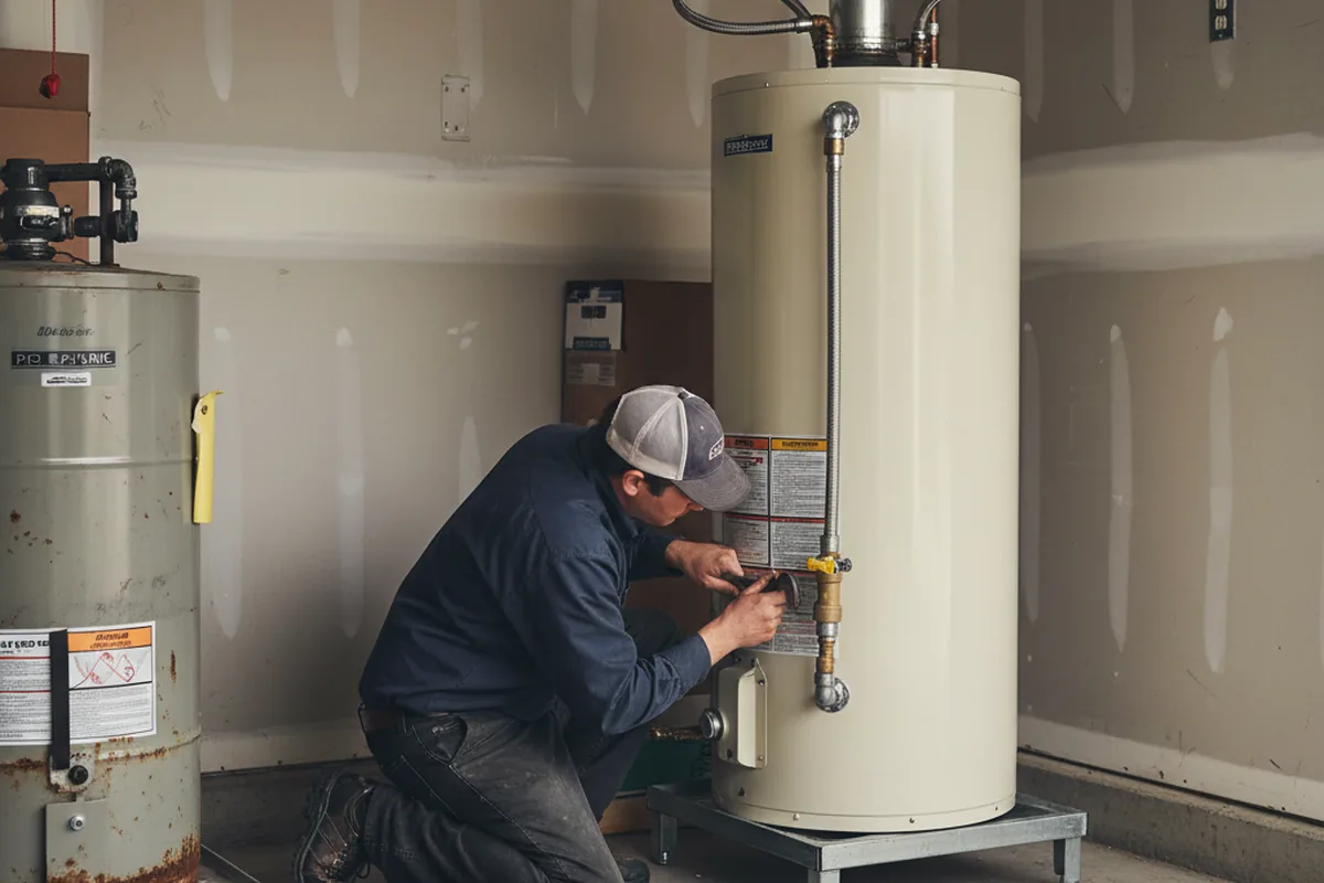 Water heater and shutoff valve replacement in Jarreau